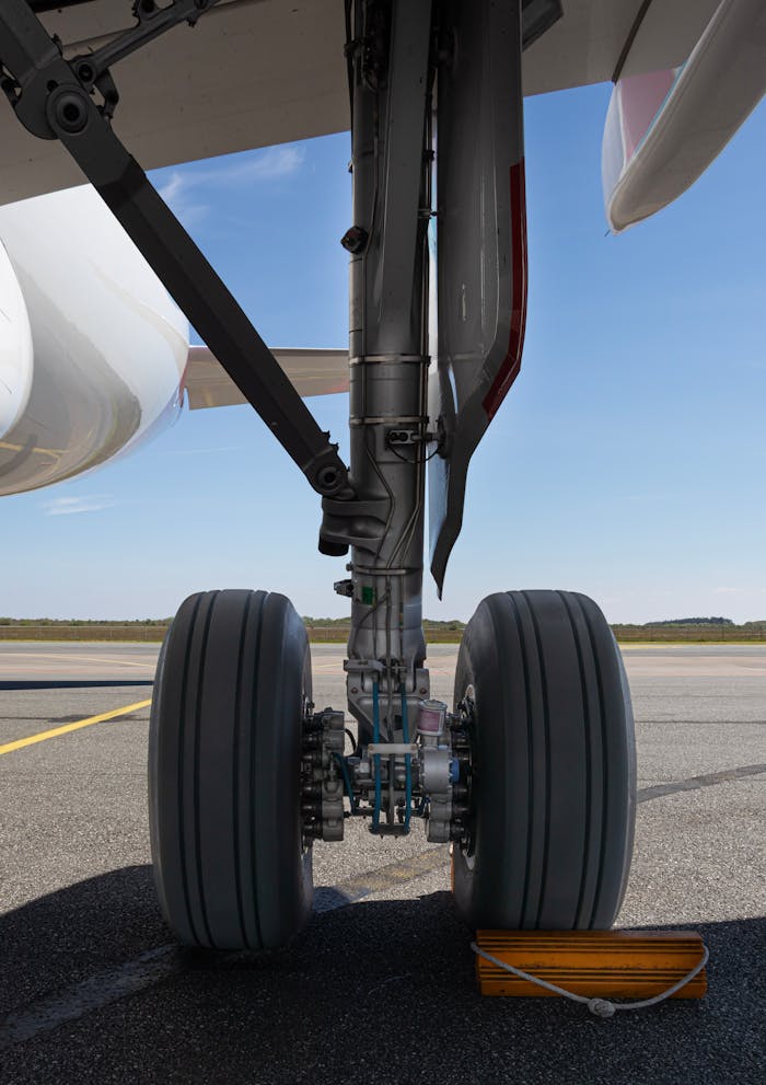 Hydraulisches Fahrwerk eines Flugzeugs